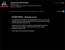 Tablet Screenshot of noubamusic.com